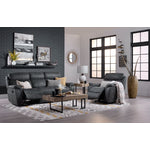 Morrow II Reclining Sofa and Glider Recliner Set - Grey