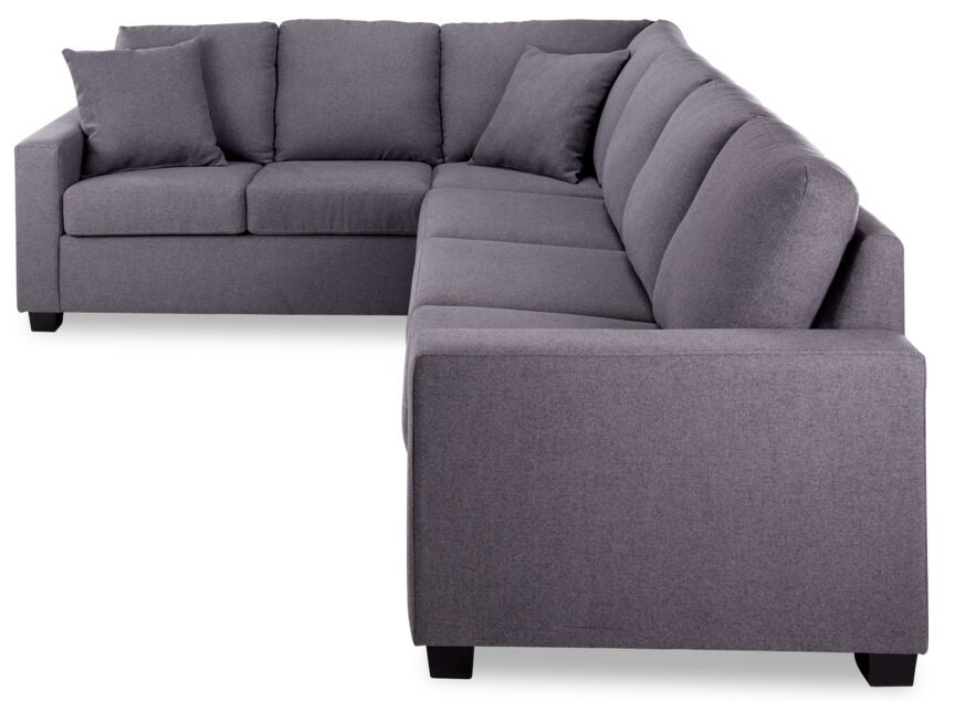Neto 2pc Sectional with Left Facing Corner Sofa - Dark Grey