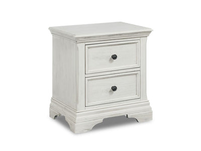 Olivia Night Table - Brushed White
