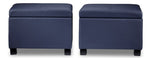 Paloma 3-Piece Ottoman - Navy