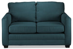 Penelope Sofa, Loveseat and Chair and a Half Set - Teal