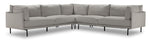 Rai 3 Pc. Sectional - Silver