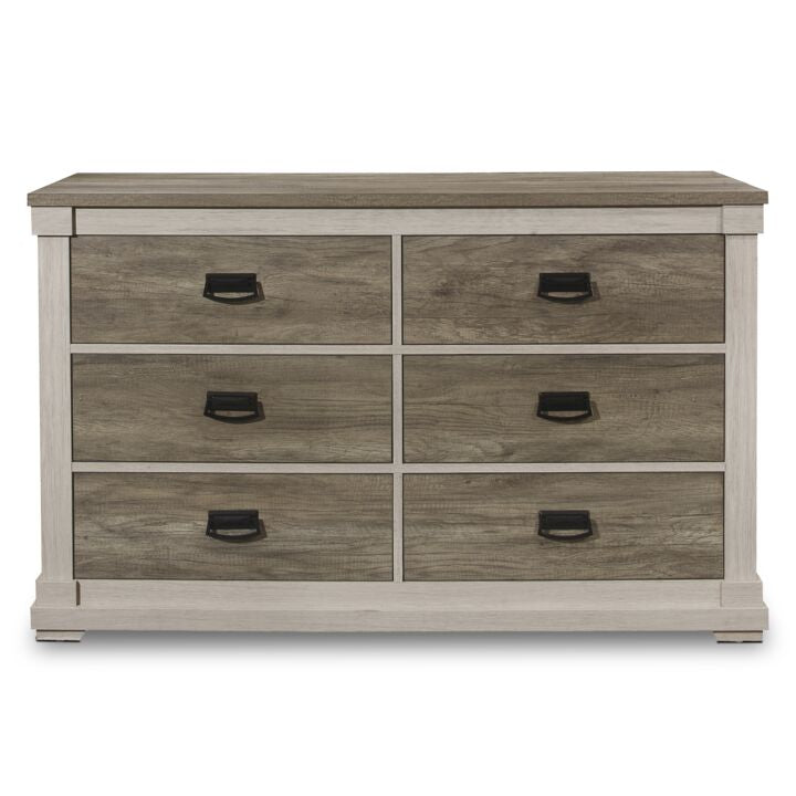 Rayne 6-Piece Full Bedroom Package - Weathered Grey