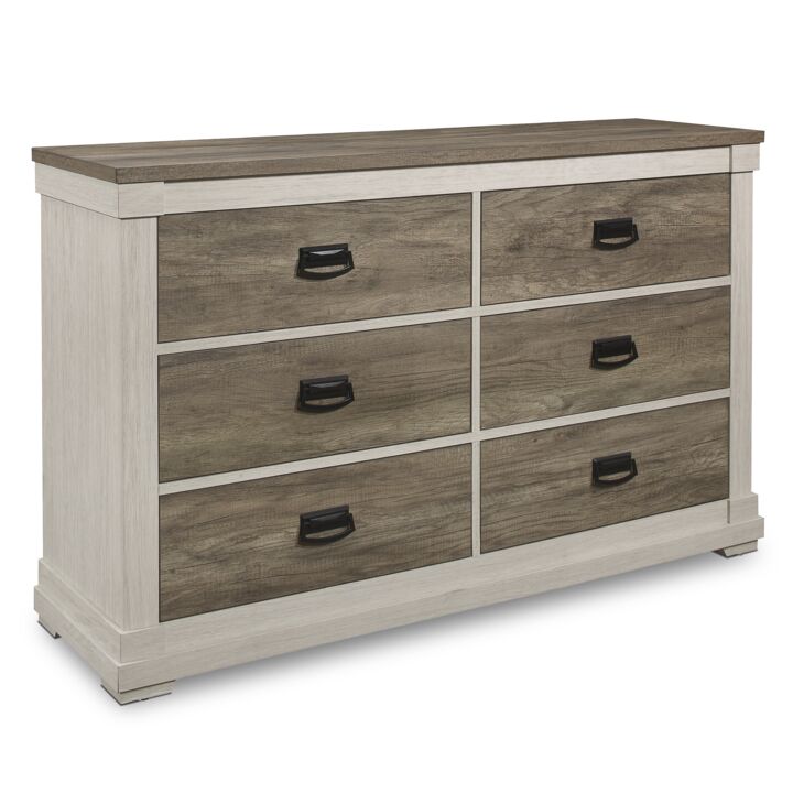 Rayne 6-Piece Queen Bedroom Package - Weathered Grey