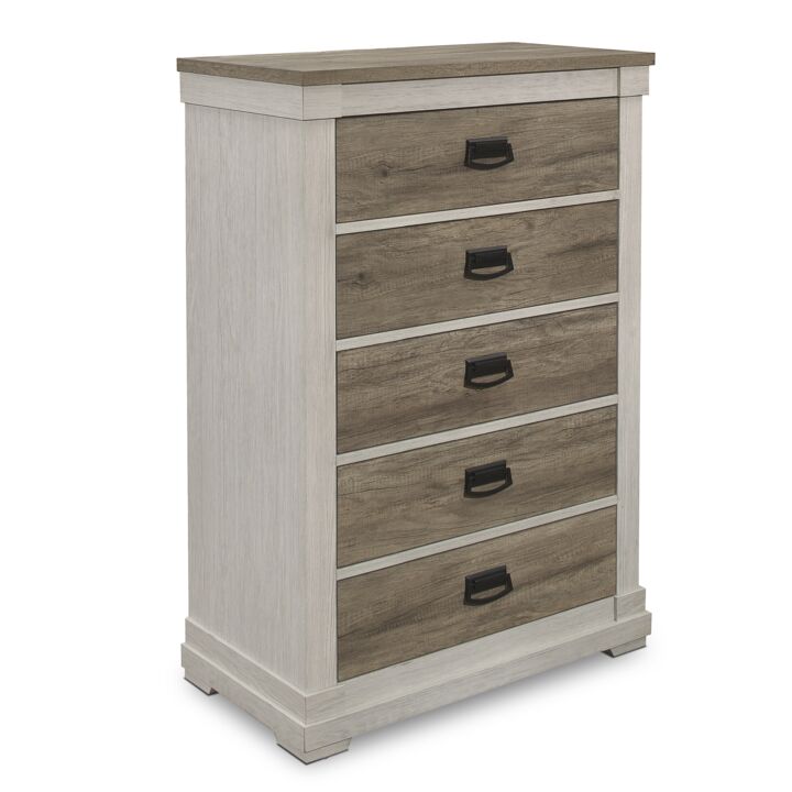 Rayne 5-Piece Queen Bedroom Package - Weathered Grey