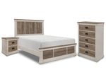 Rayne 5-Piece Queen Bedroom Package - Weathered Grey