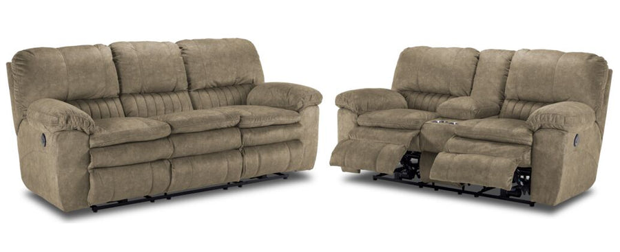 Reyes 2 Pc. Power Reclining Living Room Package w/ Loveseat - Tan