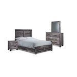 River 6-Piece Queen Bedroom Package - Light Grey