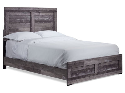 River 3-Piece King Bed - Light Grey