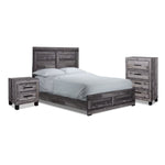 River 5-Piece Queen Bedroom Package - Light Grey