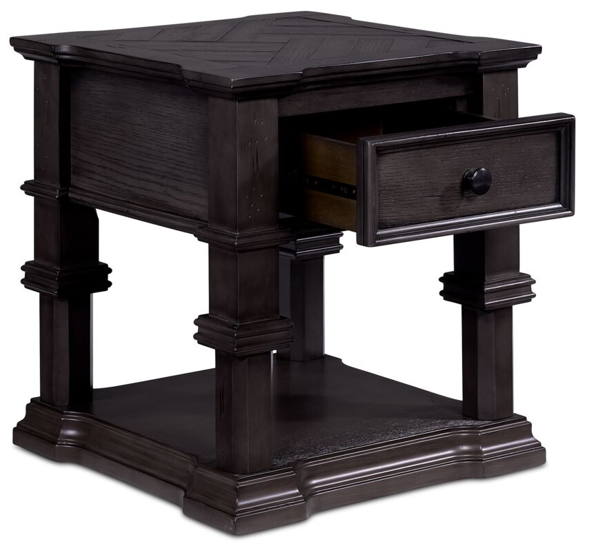 Roman End Table - Grey