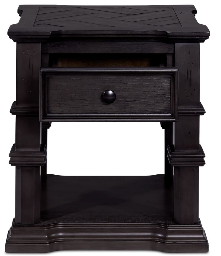 Roman End Table - Grey