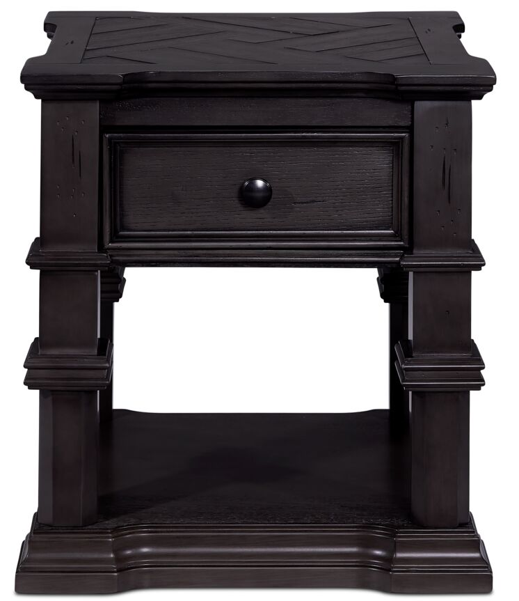 Roman End Table - Grey