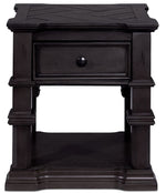Roman End Table - Grey
