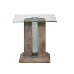 Saber End Table - Grey