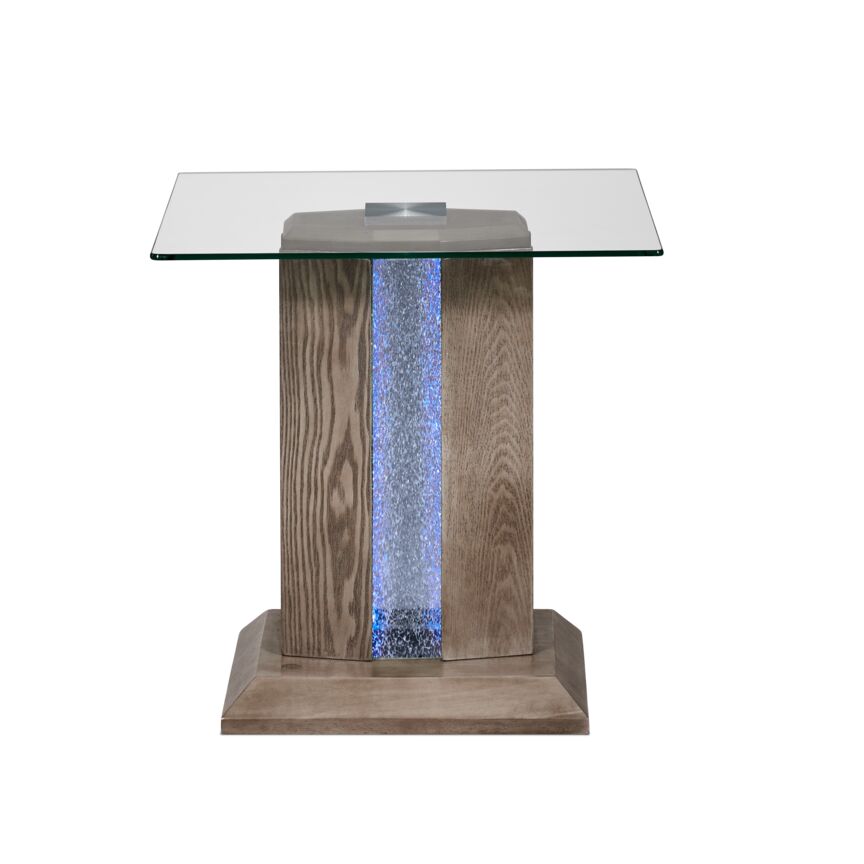 Saber End Table - Grey