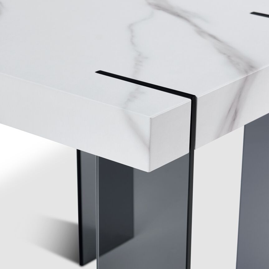 Salerno Coffee Table - White and Black