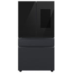 Samsung Matte Black Steel BESPOKE 36" 4-Door French-Door Refrigerator with Beverage Center and FamilyHub (28.6 cu.ft.) - RF29BB89008MAC