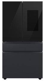 Samsung Matte Black Steel BESPOKE 36" 4-Door French-Door Refrigerator with Beverage Center and FamilyHub (28.6 cu.ft.) - RF29BB89008MAC