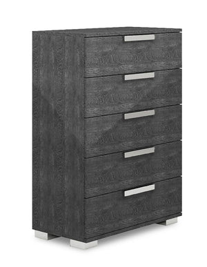 Sarah 5 Drawer Chest - Grey