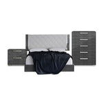 Sarah 5-Piece King Bedroom Package - Grey