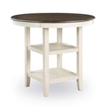 Savanah 5-Piece Counter Height Dining Set - Antique White and Brown
