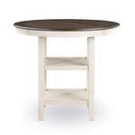 Savanah 5-Piece Counter Height Dining Set - Antique White and Brown