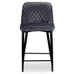 Senna Counter Height Stool - Charcoal, Black