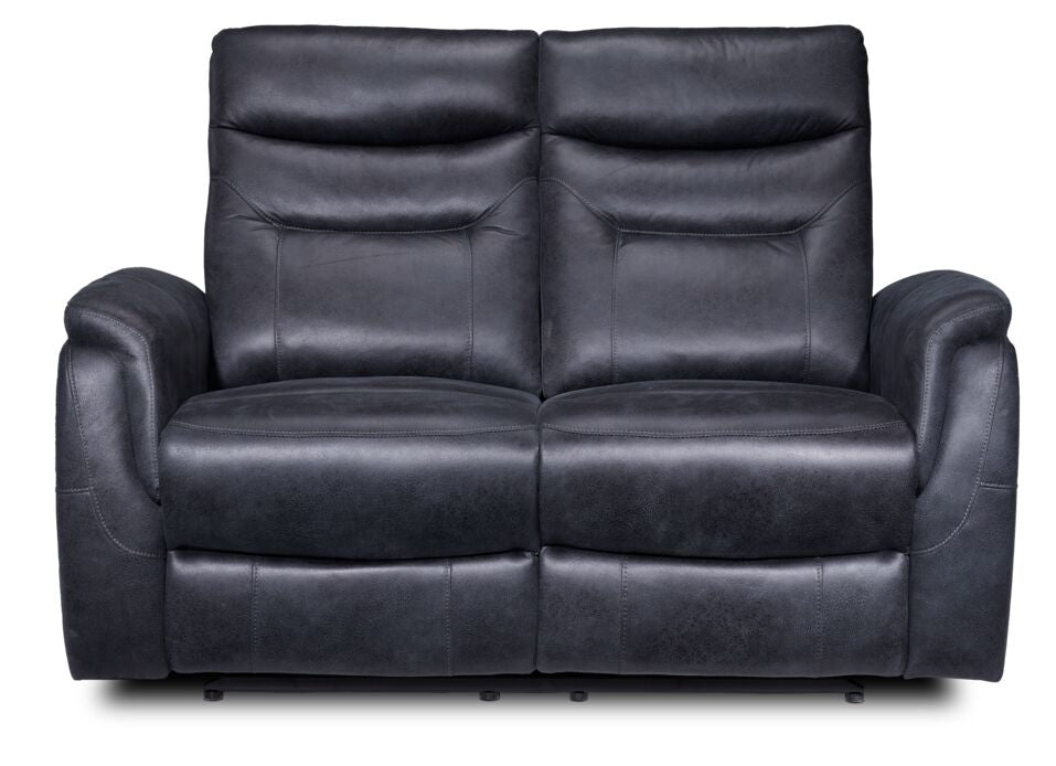 Sicily Reclining Loveseat- Grey