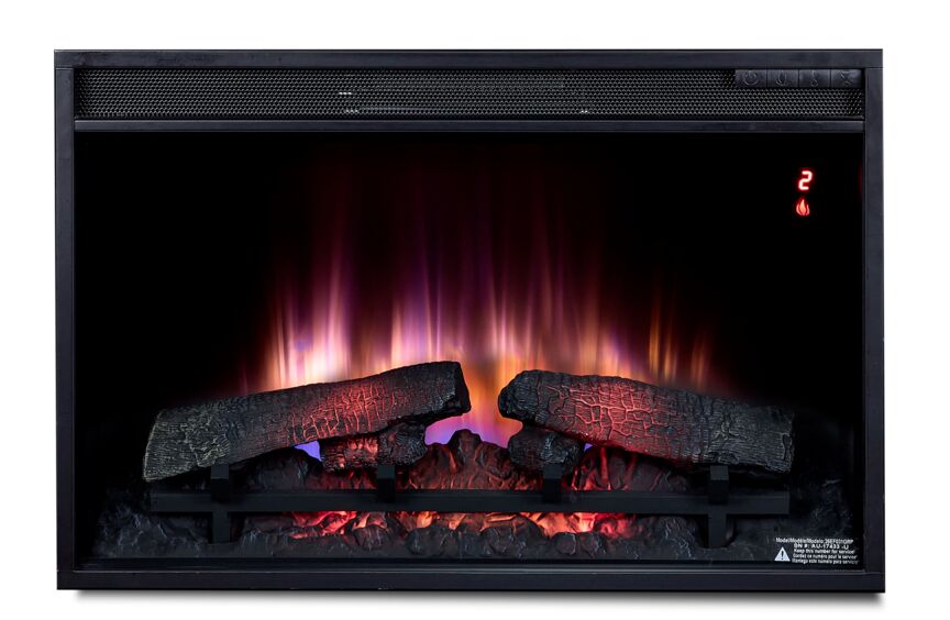 Sorenson Fireplace TV Stand - Black