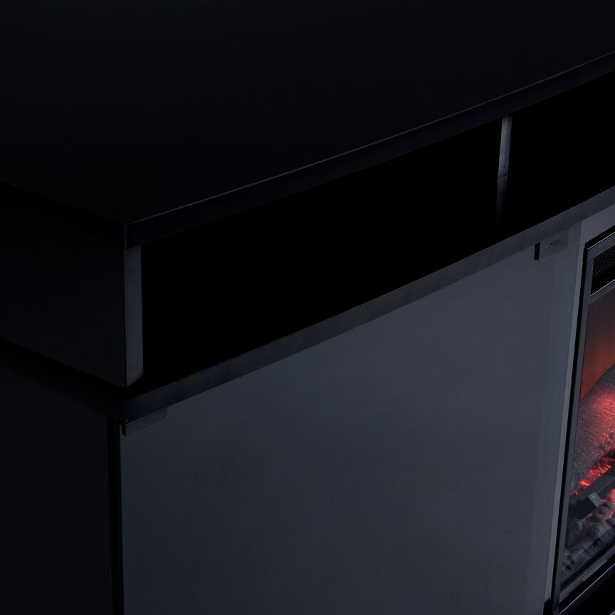 Sorenson Fireplace TV Stand - Black