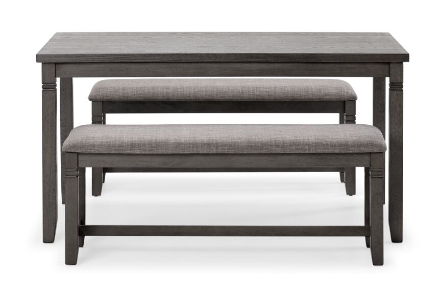 Storm 3-Piece Dining Set - Dark Grey