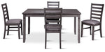 Storm 5-Piece Dining Package - Dark Grey