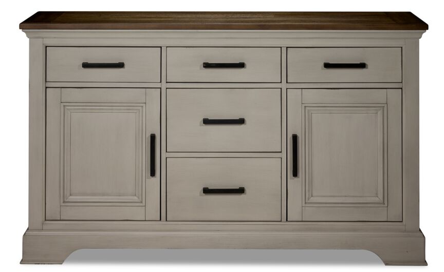 Tanner Server - Rustic White