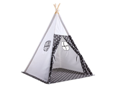Canvas Tent - Grey, White