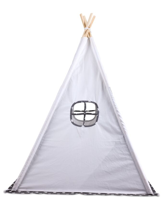 Canvas Tent - Grey, White