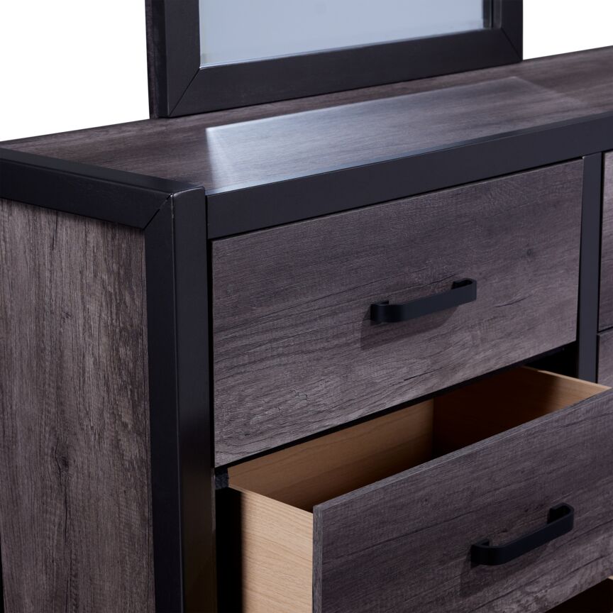 Terra 6 Drawer Dresser - Grey