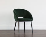 Thatcher Armchair - Black, Deep Green Sky