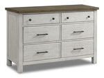 Timber Ridge Crib and Dresser Package - Weathered White