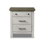 Timber Ridge Night Table - Weathered White