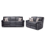Tosh Reclining Sofa and Loveseat-Pewter