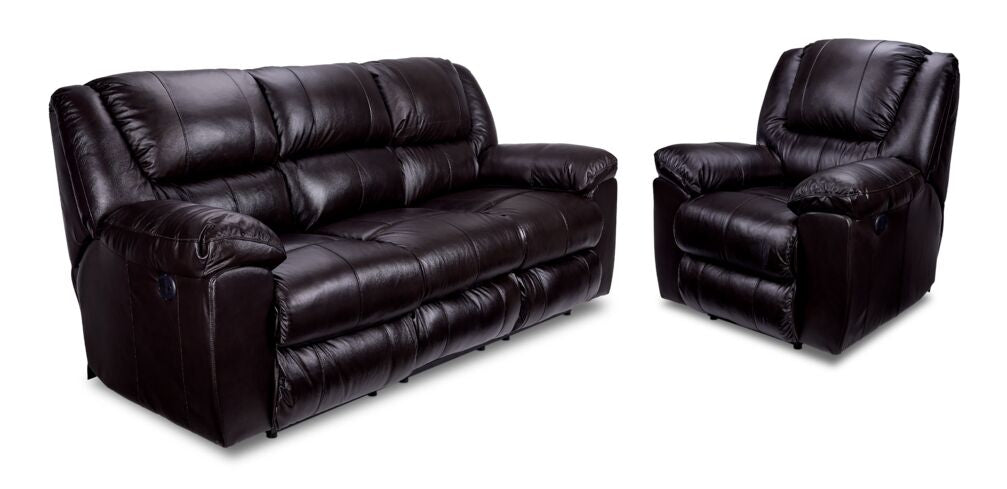 Transformer II Leather Power Reclining Sofa & Chair - Chocolate