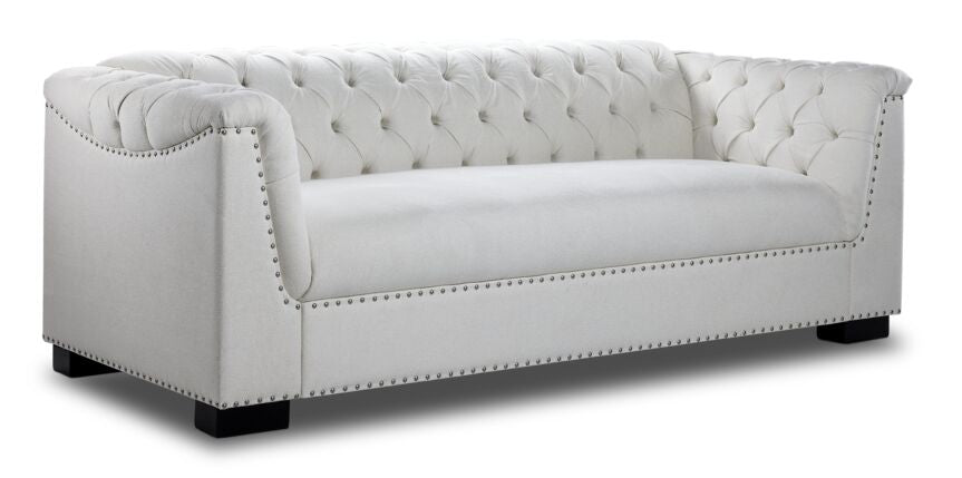 Veronica 2 Pc. Living Room Package w/ Chair - Cream