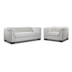 Veronica 2 Pc. Living Room Package w/ Chair - Cream