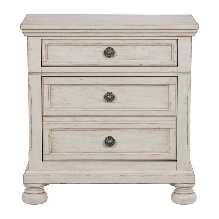 Windchester 6-Piece Queen Storage Bedroom Set - Antique White