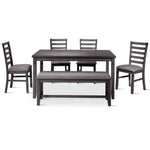 Storm 6-Piece Dining Package - Dark Grey