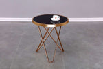 Tinsley Accent Table - Black and Rose Gold