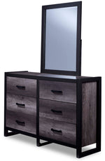 Terra 6-Piece Full Panel Bedroom Package - Grey