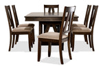 Thompson 7-Piece Dining Room Set - Dark Oak