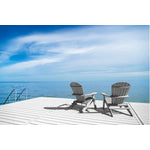 Uila Wood Folding Adirondack Chair  - Grey